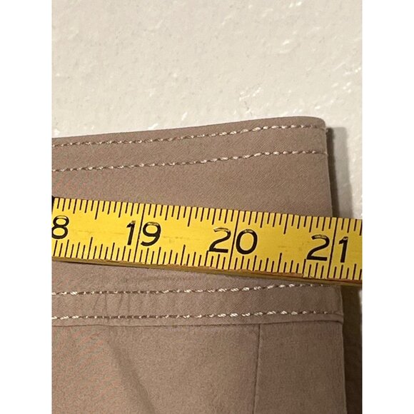 Lane Bryant Women's Beige Capri Pants Size 20 Stretch Cotton Pockets Summer - Picture 8 of 10